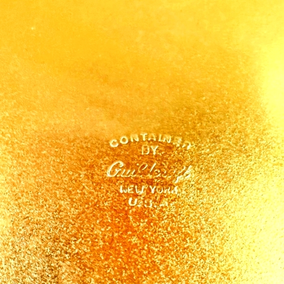 Vintage Guildcraft Oval Tin Golden & Moss green Storage Box - Picture 7 of 12